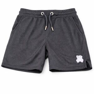 Psycho Bunny Youth Black Mesh Athletic Shorts Bunny Logo